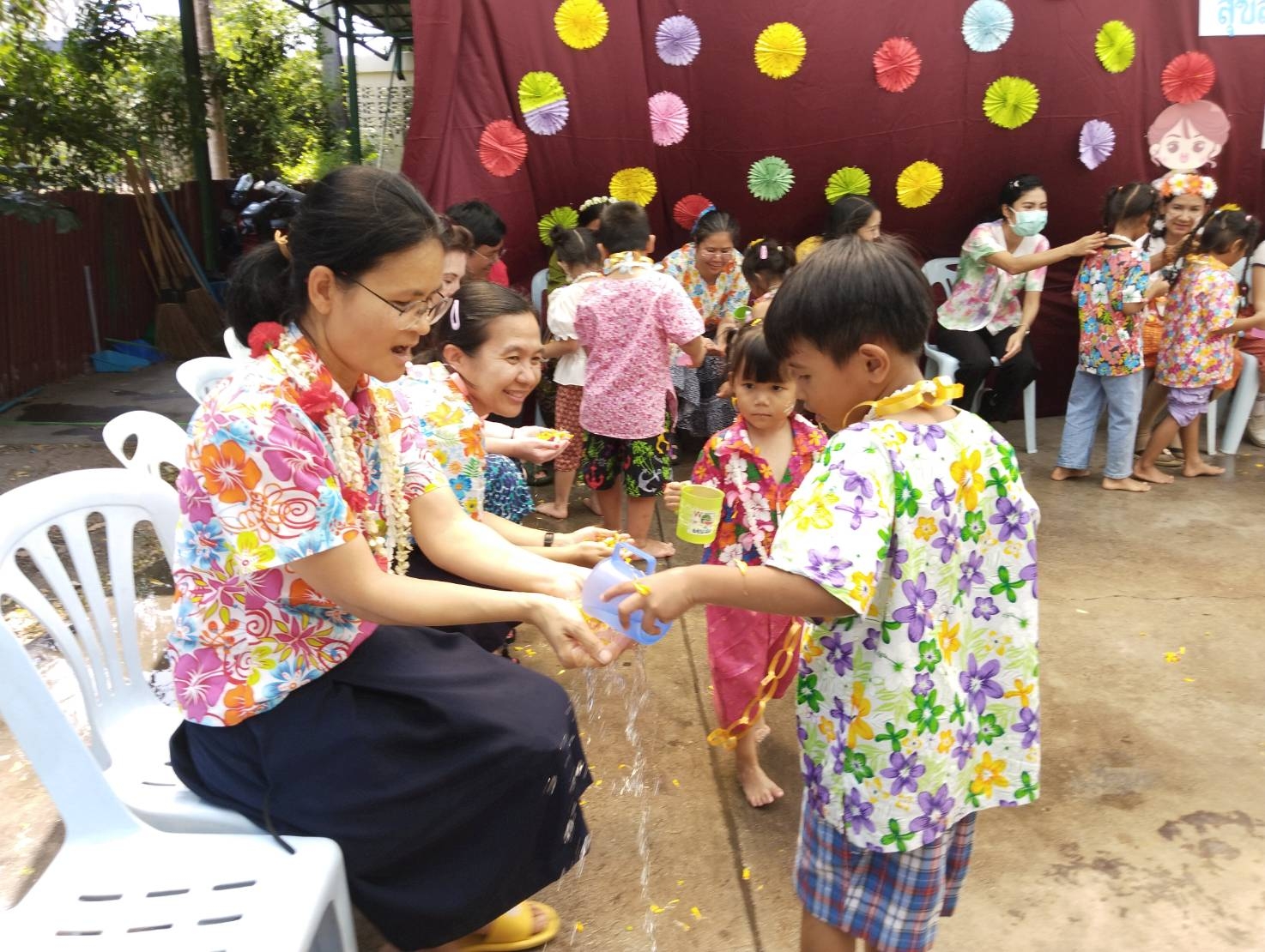 Fountain of Life Children's Center Celebrates Songkran Early, Splashing into Tradition